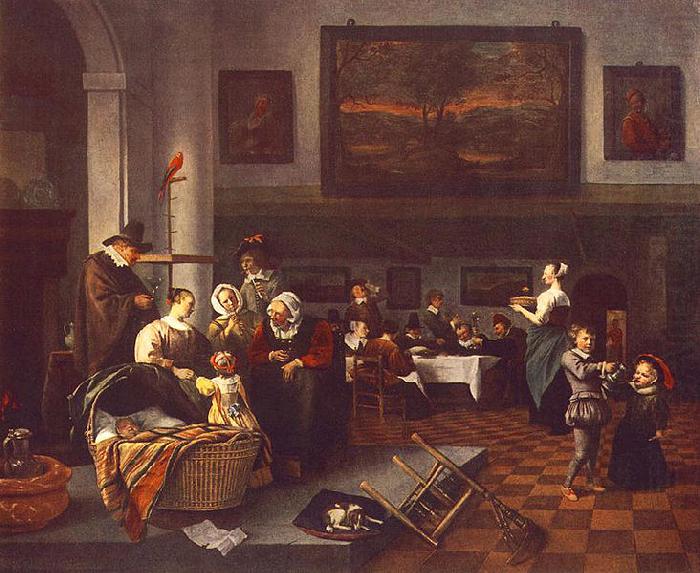 Christening, Jan Steen